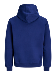 Blue hoodie on a white background