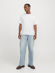 تيشيرت رجالي أبيض أنيق من الأمام – جاك آند جونز