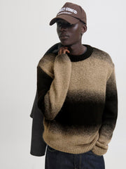 بلوفر JCOFADE ياقة مستديرة بلون أسود بيج أنيق من جاك آند جونز السعودية