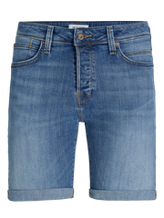 شورت جينز رجالي أزرق غامق - تصميم كلاسيكي بخمس جيوب