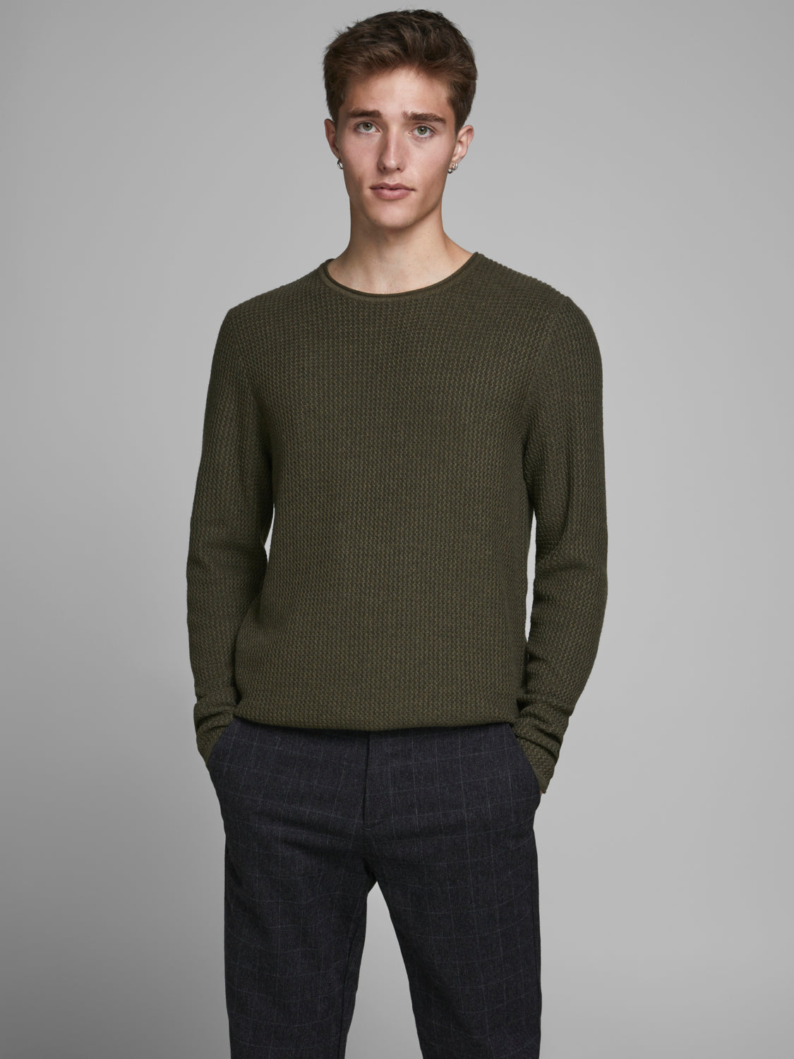 JPRBLUCARLOS Pullover - Olive Night