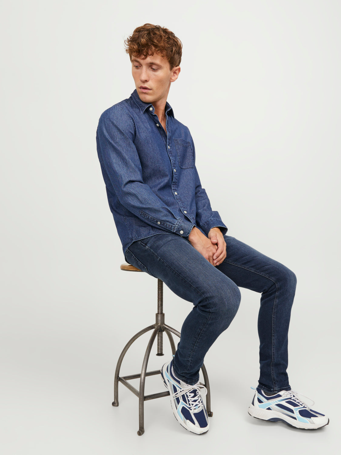 JJIGLENN Jeans - Blue Denim