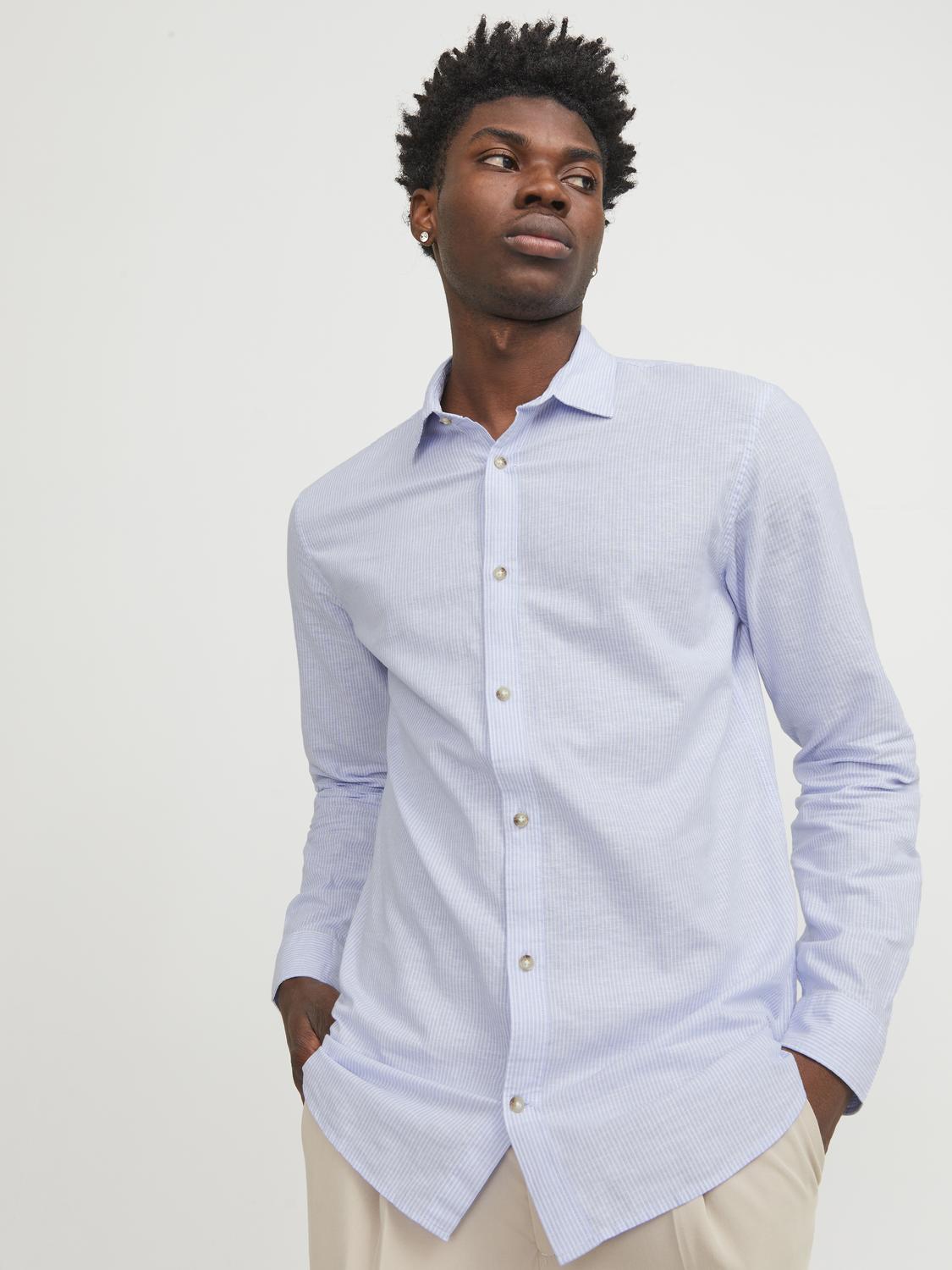 JJESUMMER Shirts - Cashmere Blue