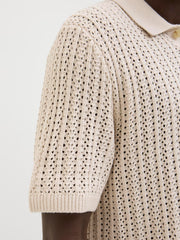 صورة مقربة للنسيج المحبوك عالي الجودة