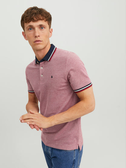 JJEPAULOS Polo Shirt - Rio Red