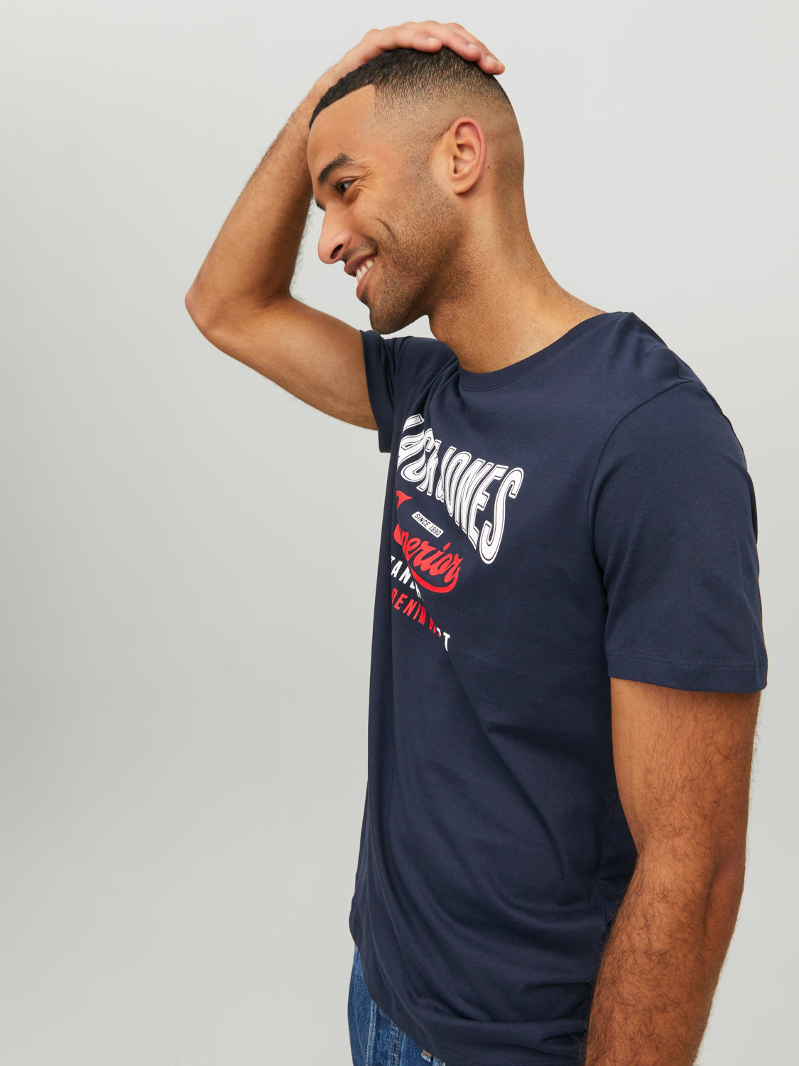 JJELOGO T-Shirt - Navy Blazer