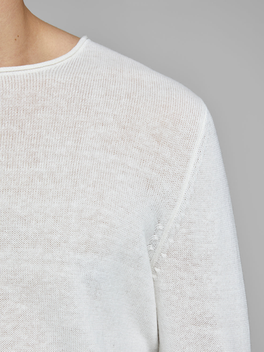 JJELINEN Pullover - Blanc de Blanc