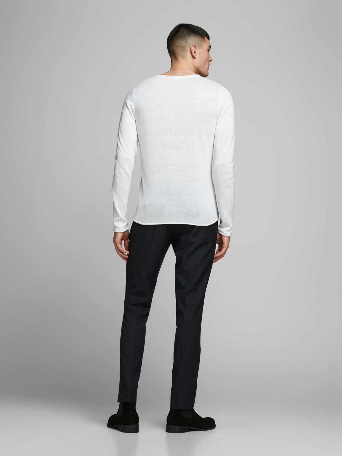 JJELINEN Pullover - Blanc de Blanc