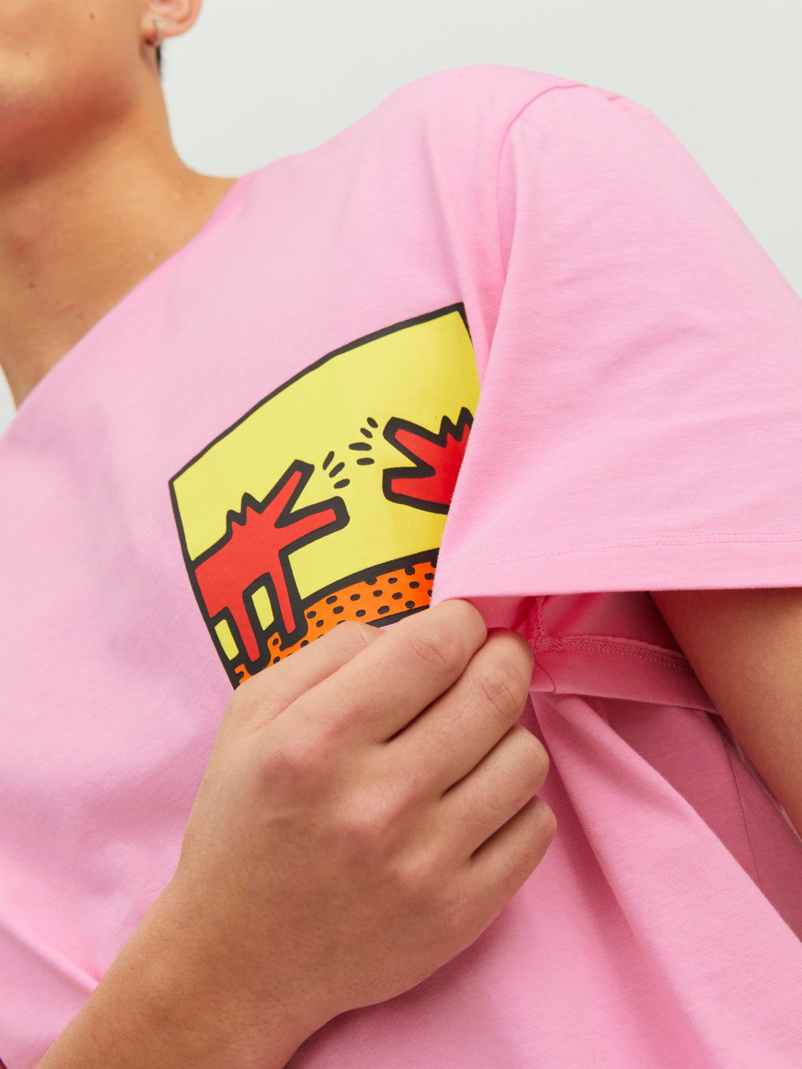 JORKEITHHARING T-Shirt - Prism Pink