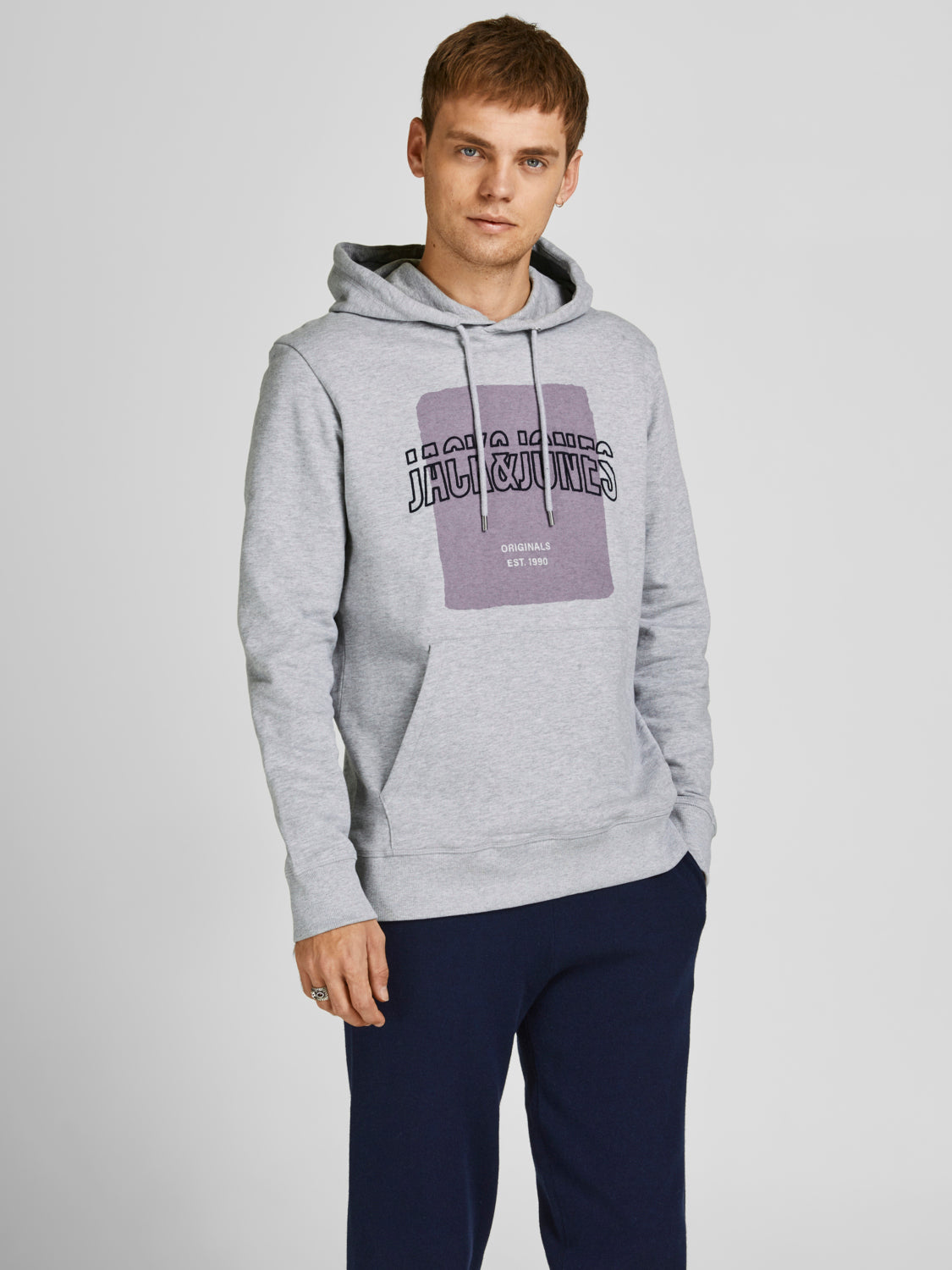 JORARTIST Sweat - Light Grey Melange