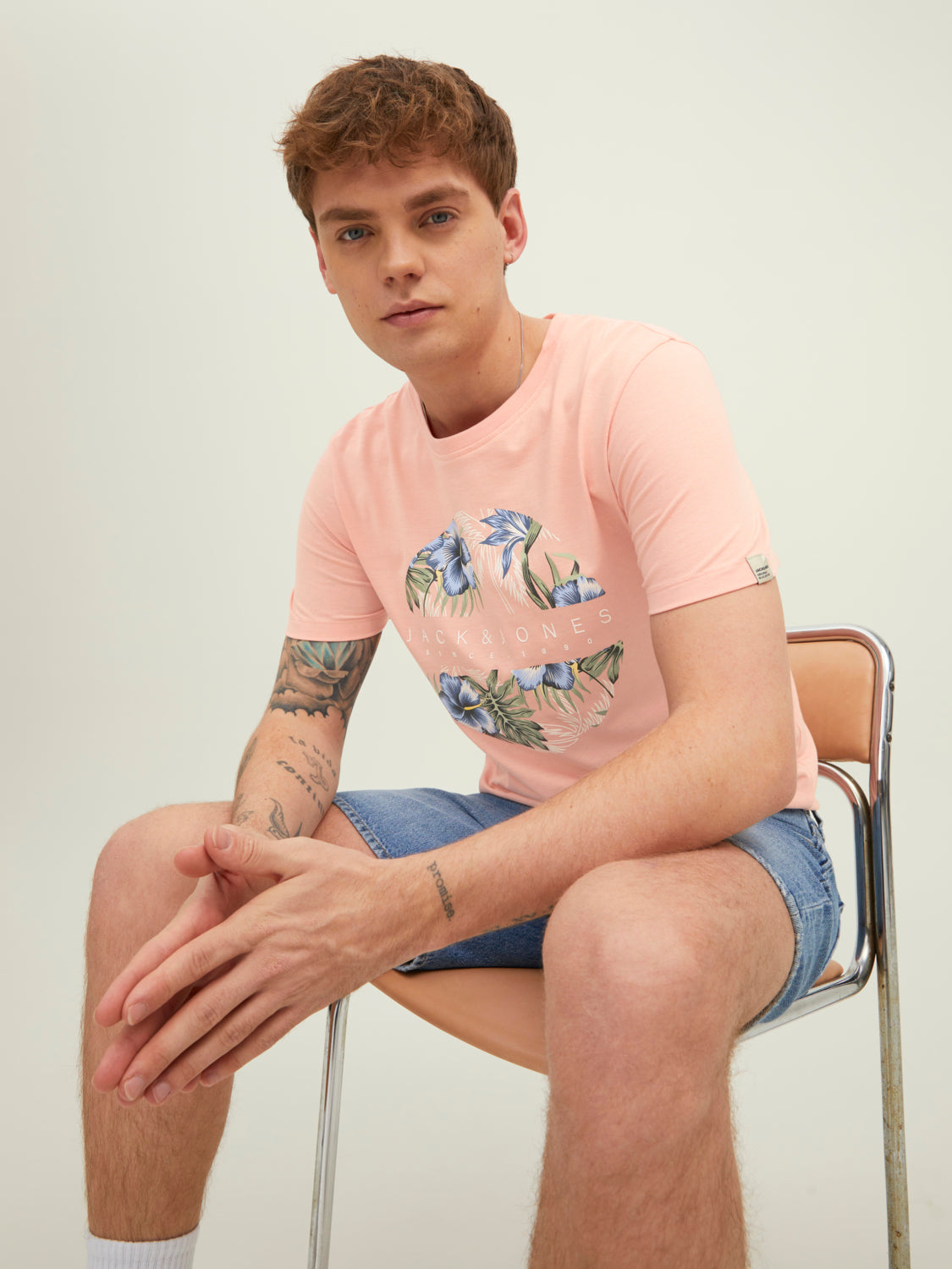 JORVENICE T-Shirt - Coral Pink