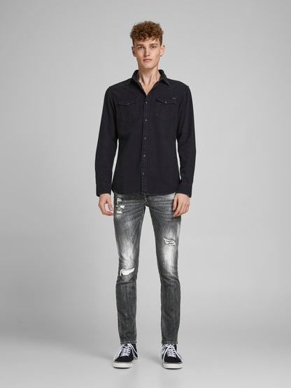 JJIGLENN Jeans - Black Denim