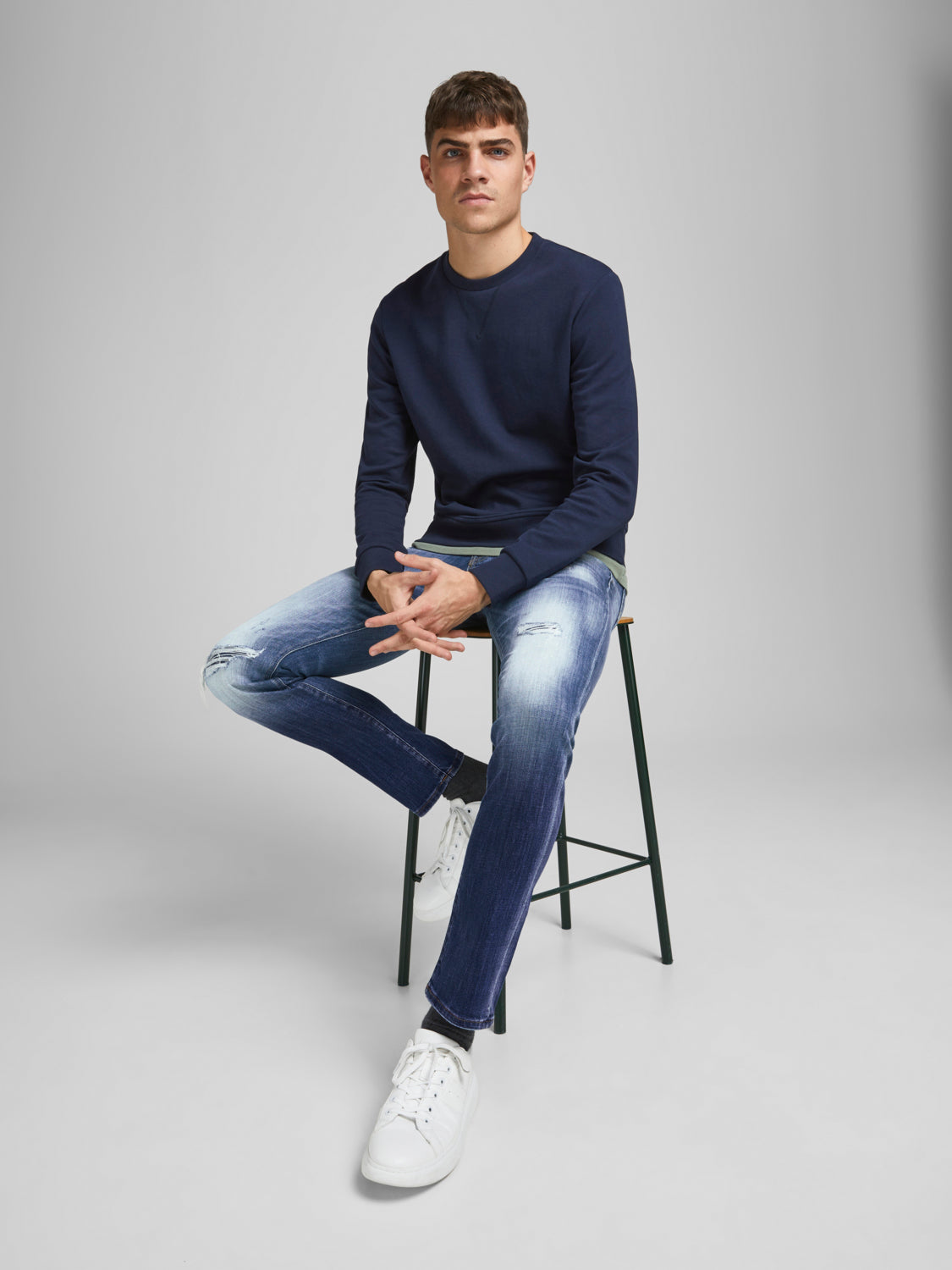 JJIGLENN Jeans - Blue Denim