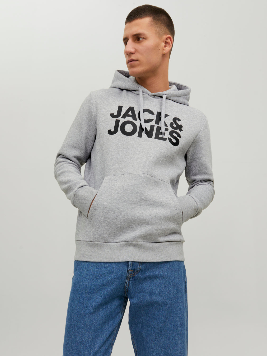 JJECORP Sweat - Light Grey Melange