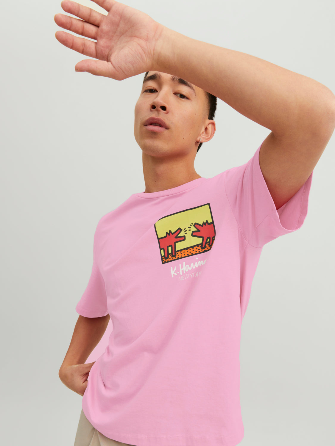 JORKEITHHARING T-Shirt - Prism Pink