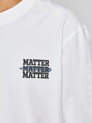 تي شيرت JORCOLLEGE - أبيض فاتح