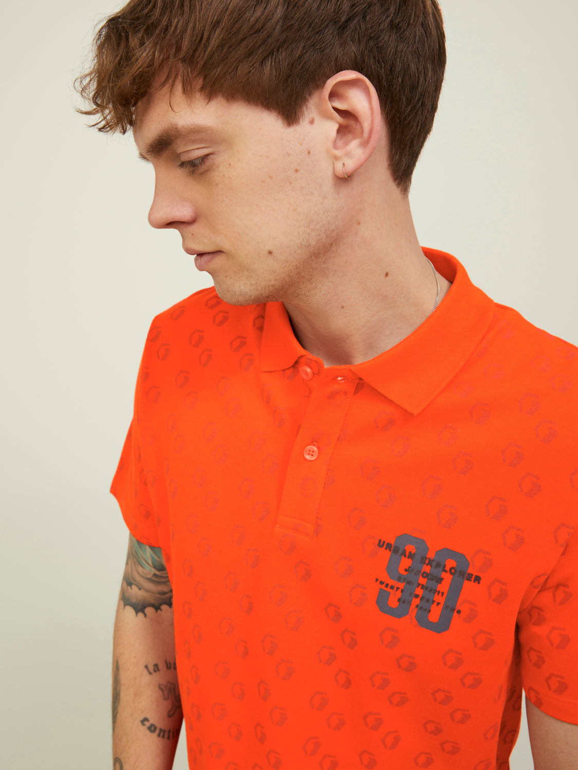 JCOLOGAN Polo Shirt - Tangerine Tango