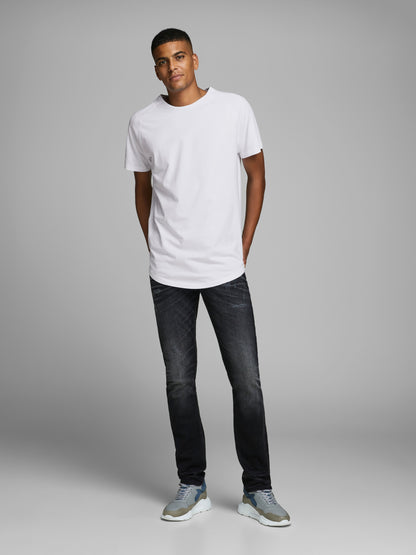 JJECURVED T-Shirt - White