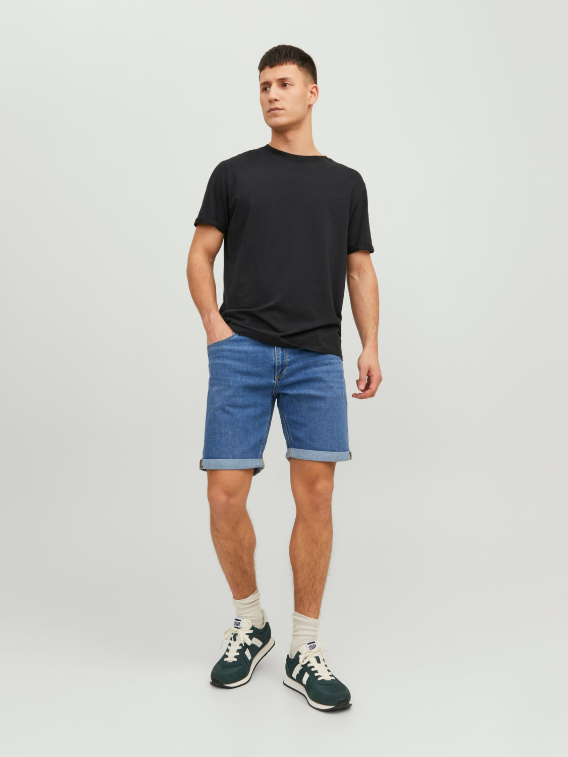 JJIRICK Shorts - Blue Denim