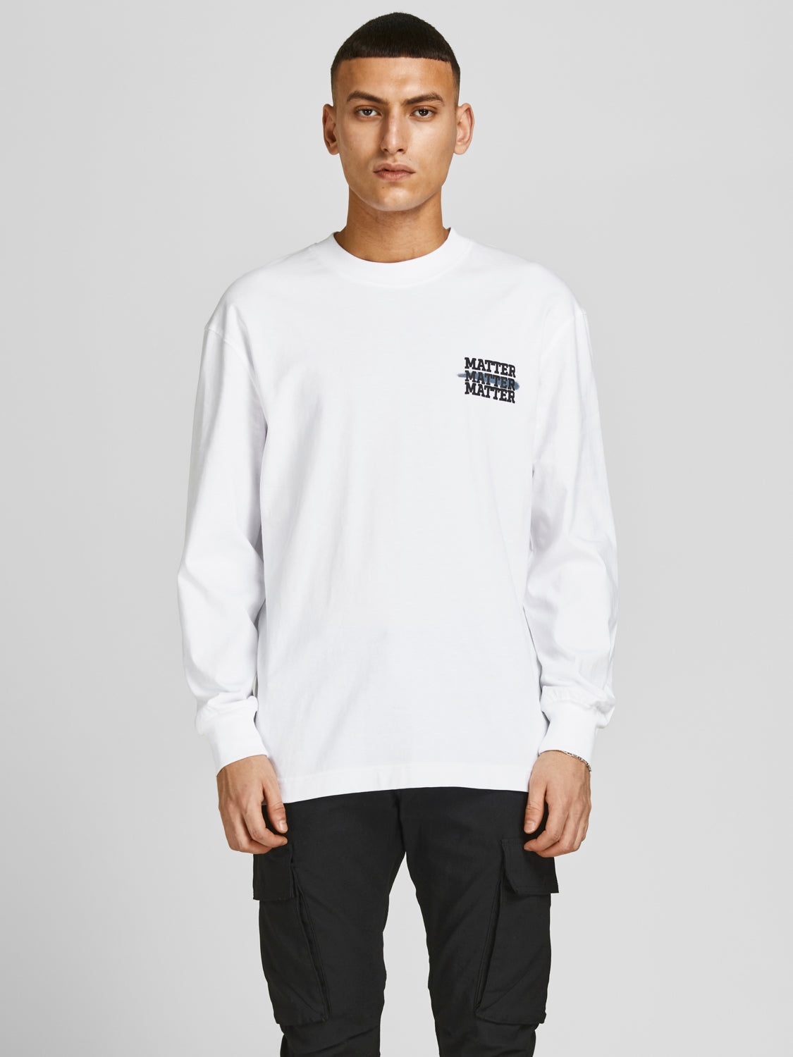 تي شيرت JORCOLLEGE - أبيض فاتح