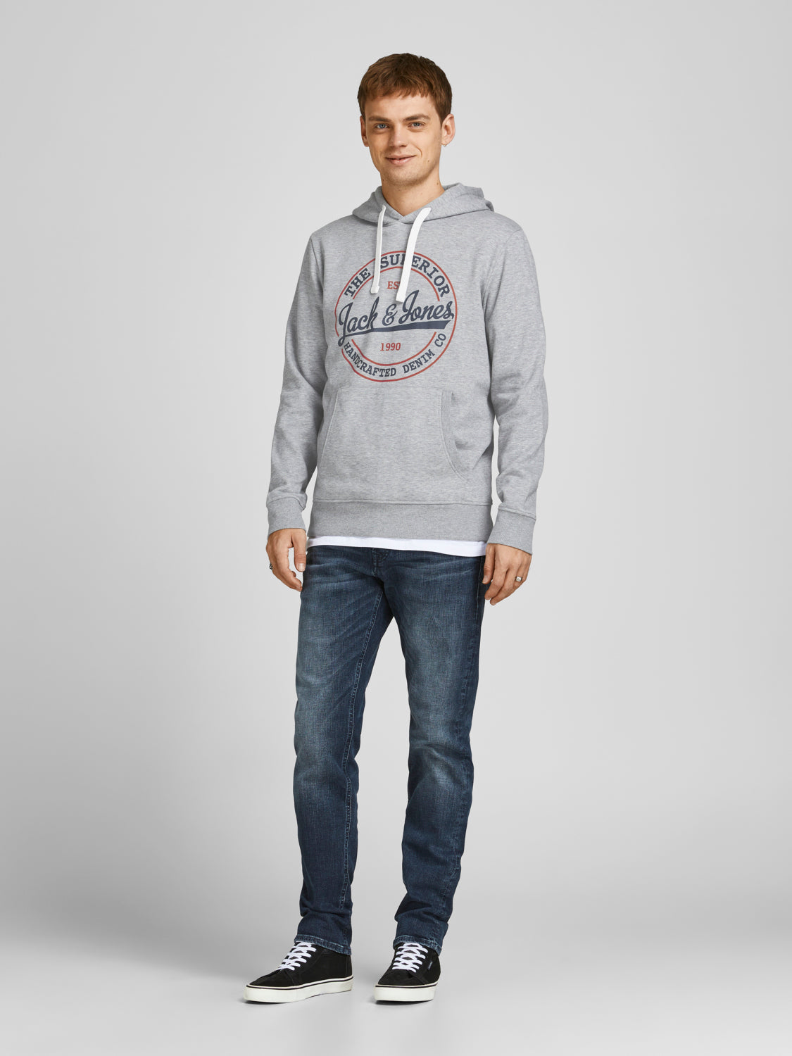 JJBRAT Sweat - Light Grey Melange