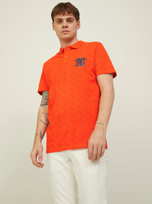 JCOLOGAN Polo Shirt - Tangerine Tango