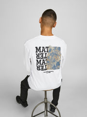 تي شيرت JORCOLLEGE - أبيض فاتح