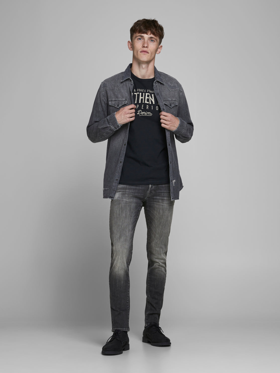 JJIGLENN Jeans - Black Denim