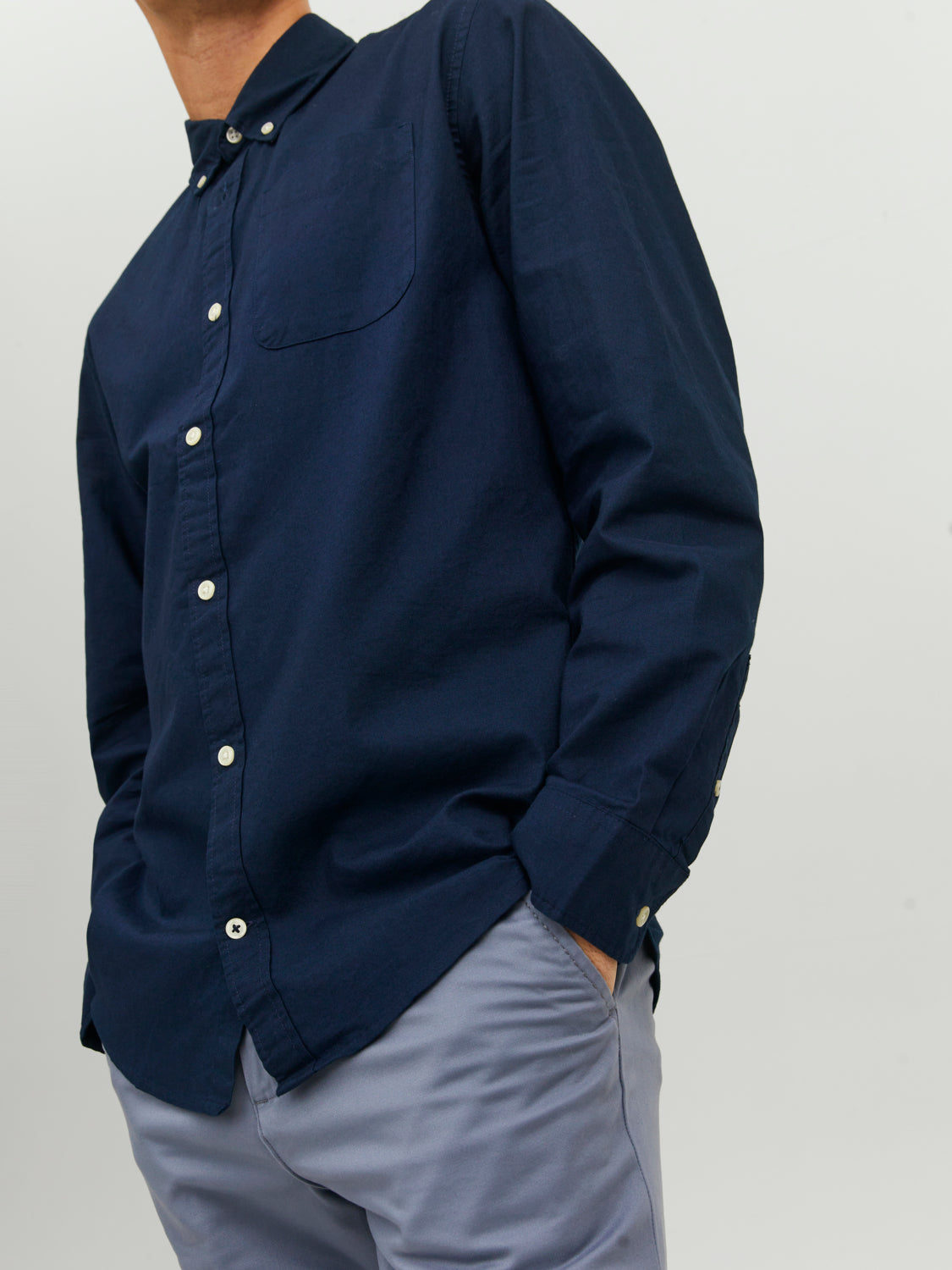 JJEOXFORD Shirts - Navy Blazer