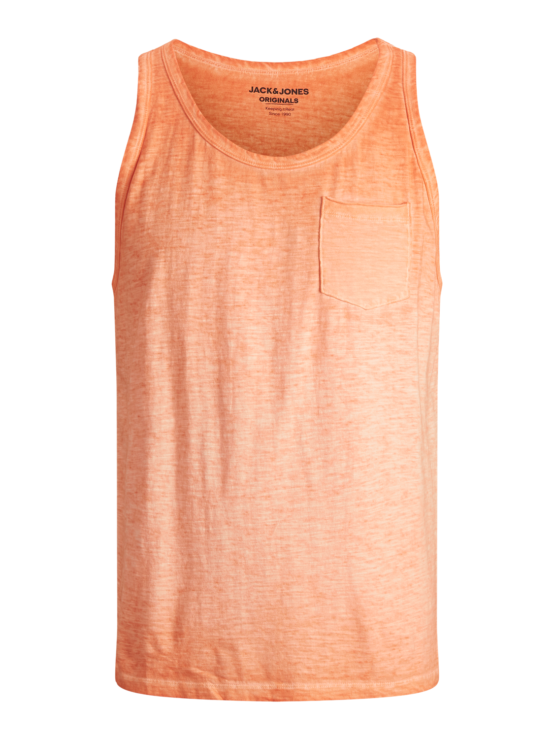 تيشيرت رجالي بلا أكمام قطن لون Shell Coral من جاك آند جونز
