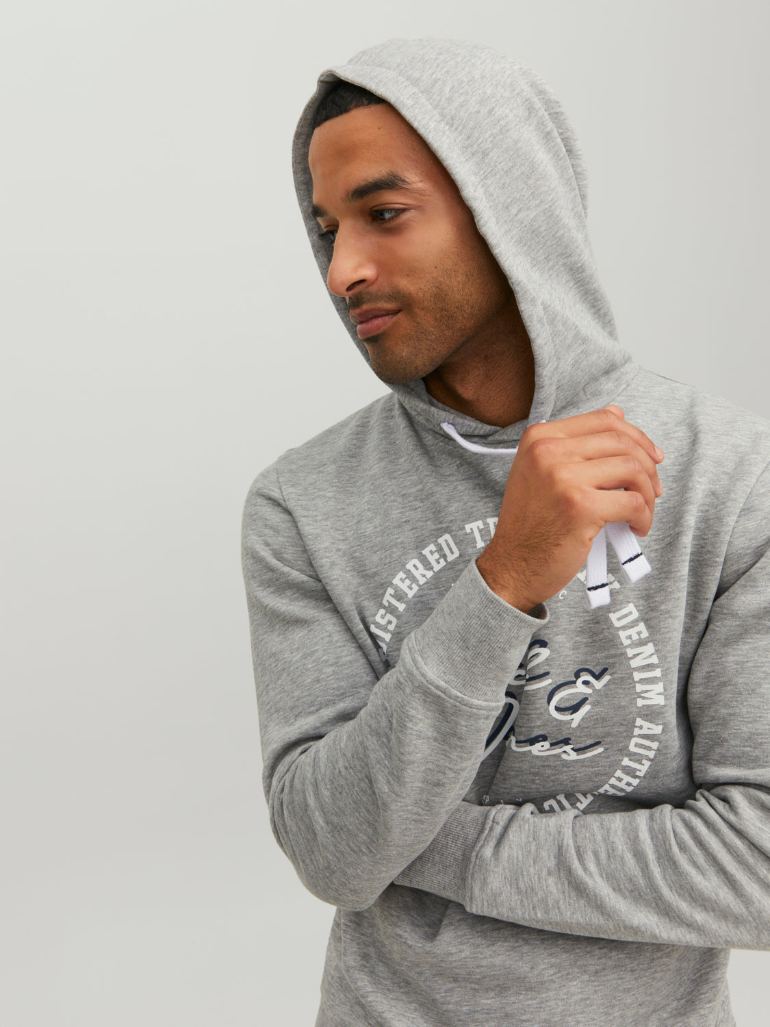 JJSTAMP Sweat - Light Grey Melange