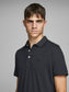 JJEPAULOS Polo Shirt - Dark Grey Melange