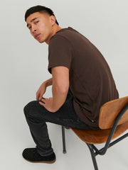 تي شيرت JJEORGANIC - بني فاتح