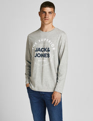 تي شيرت JJHERRO - رمادي فاتح مختلط