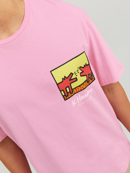 JORKEITHHARING T-Shirt - Prism Pink