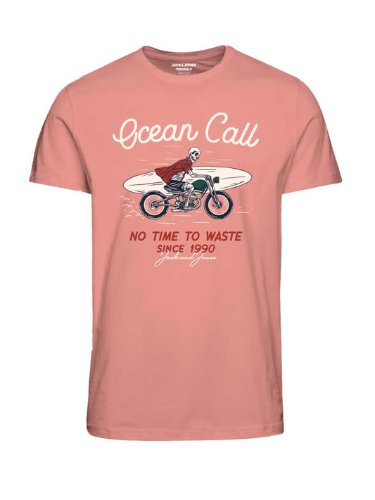 JORVENICE T-Shirt - Coral Pink