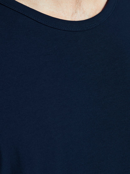 JJEBASIC T-Shirt - NAVY BLUE