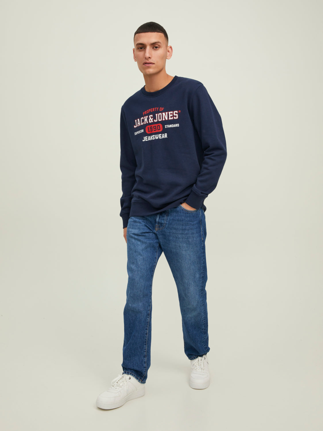 JJSTAMP Sweat - Navy Blazer