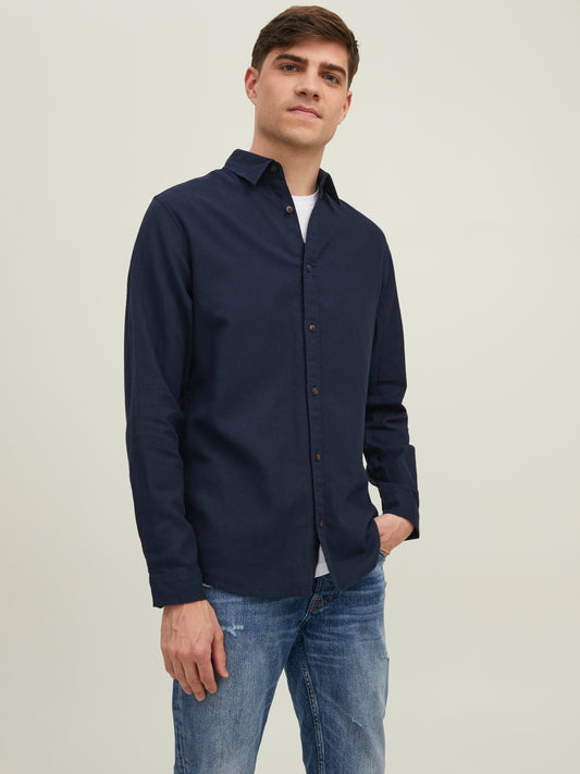 JJPLAIN Shirts - Navy Blazer