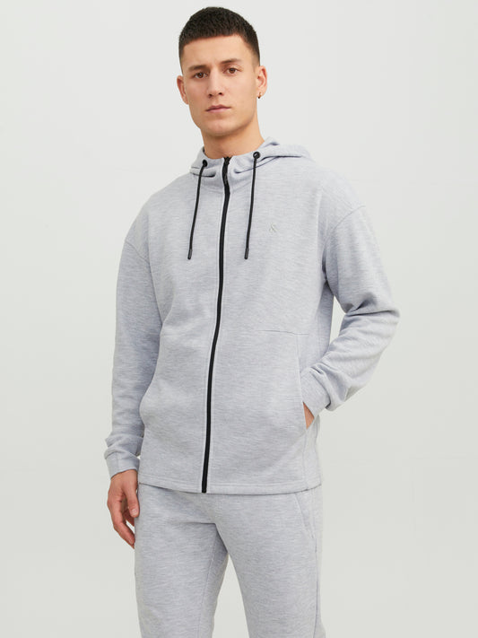 JJEJAX Sweat - Light Grey Melange