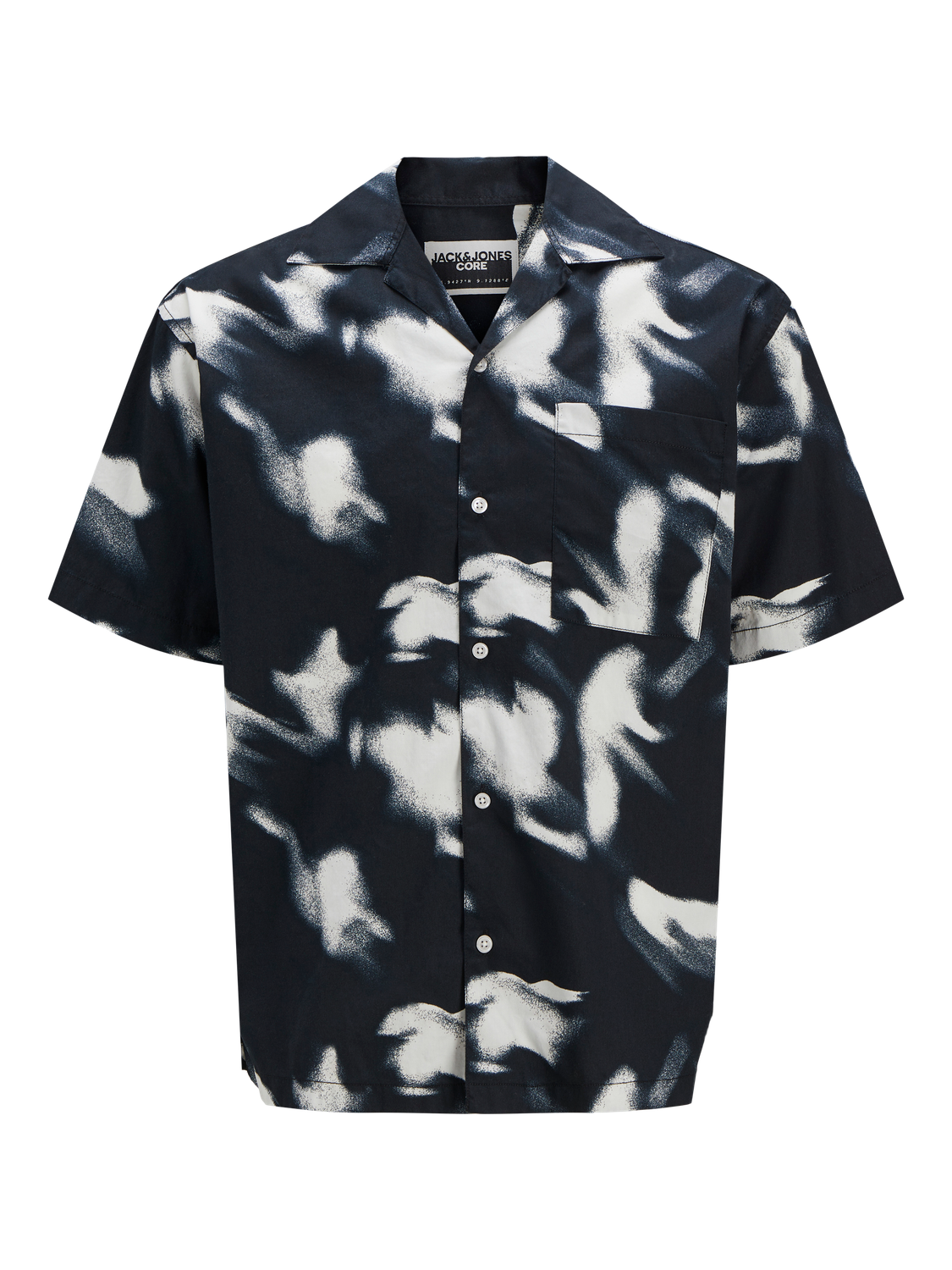 قميص رجالي صيفي نص كم أبيض من Jack & Jones