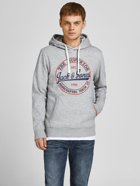 JJBRAT Sweat - Light Grey Melange