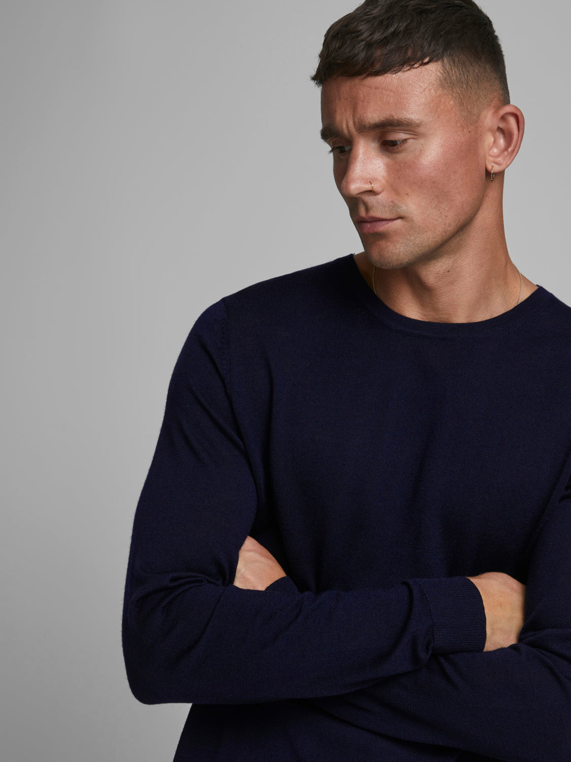 JJEMARK Pullover - Maritime Blue