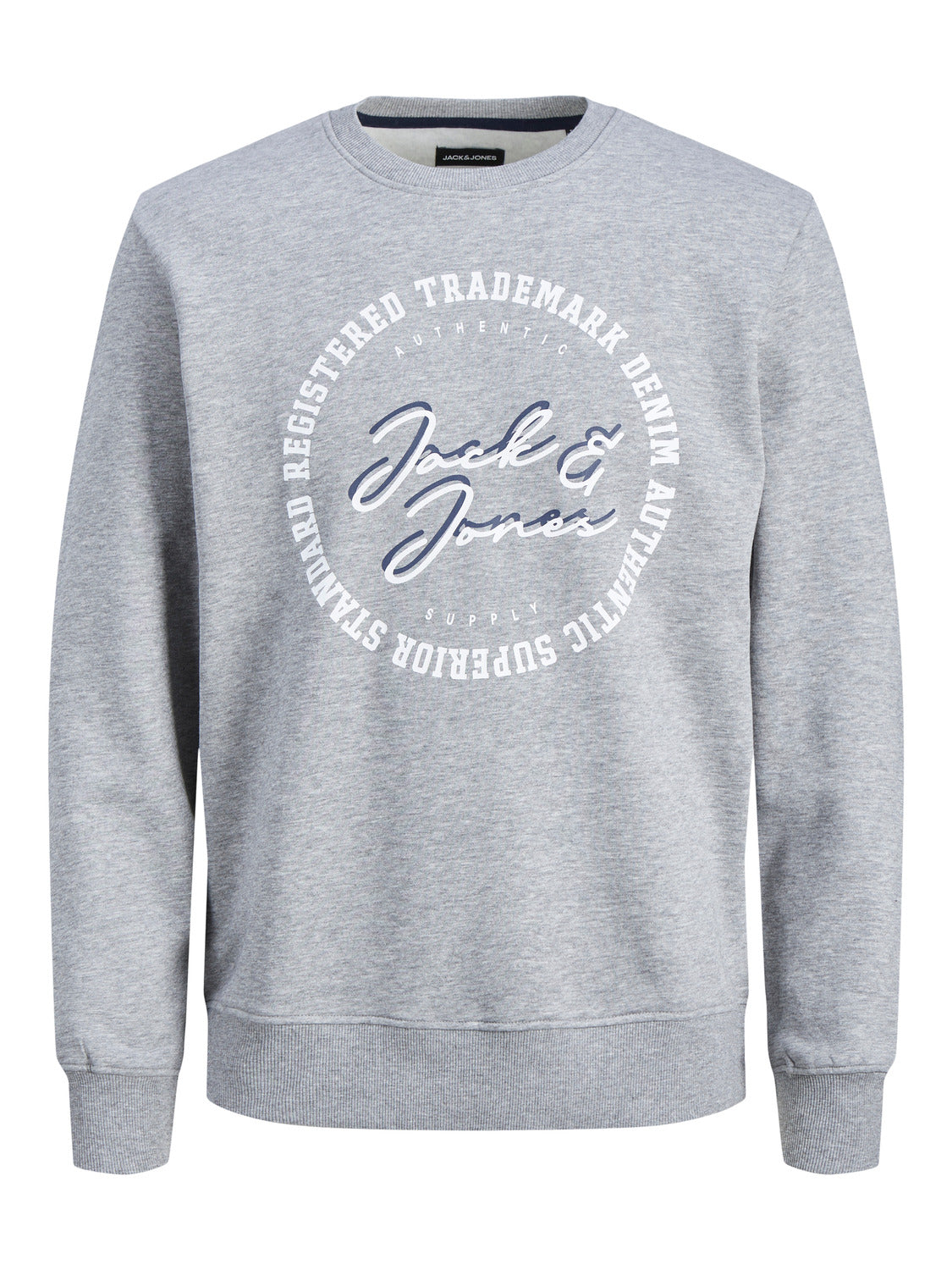 JJSTAMP Sweat - Light Grey Melange