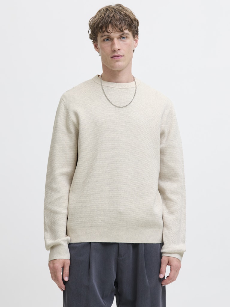 JPRBLAMILANO Pullover - Cloud Dancer