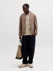 JPRBLURILEY Knit Polo-Shirt - Lemon Pepper