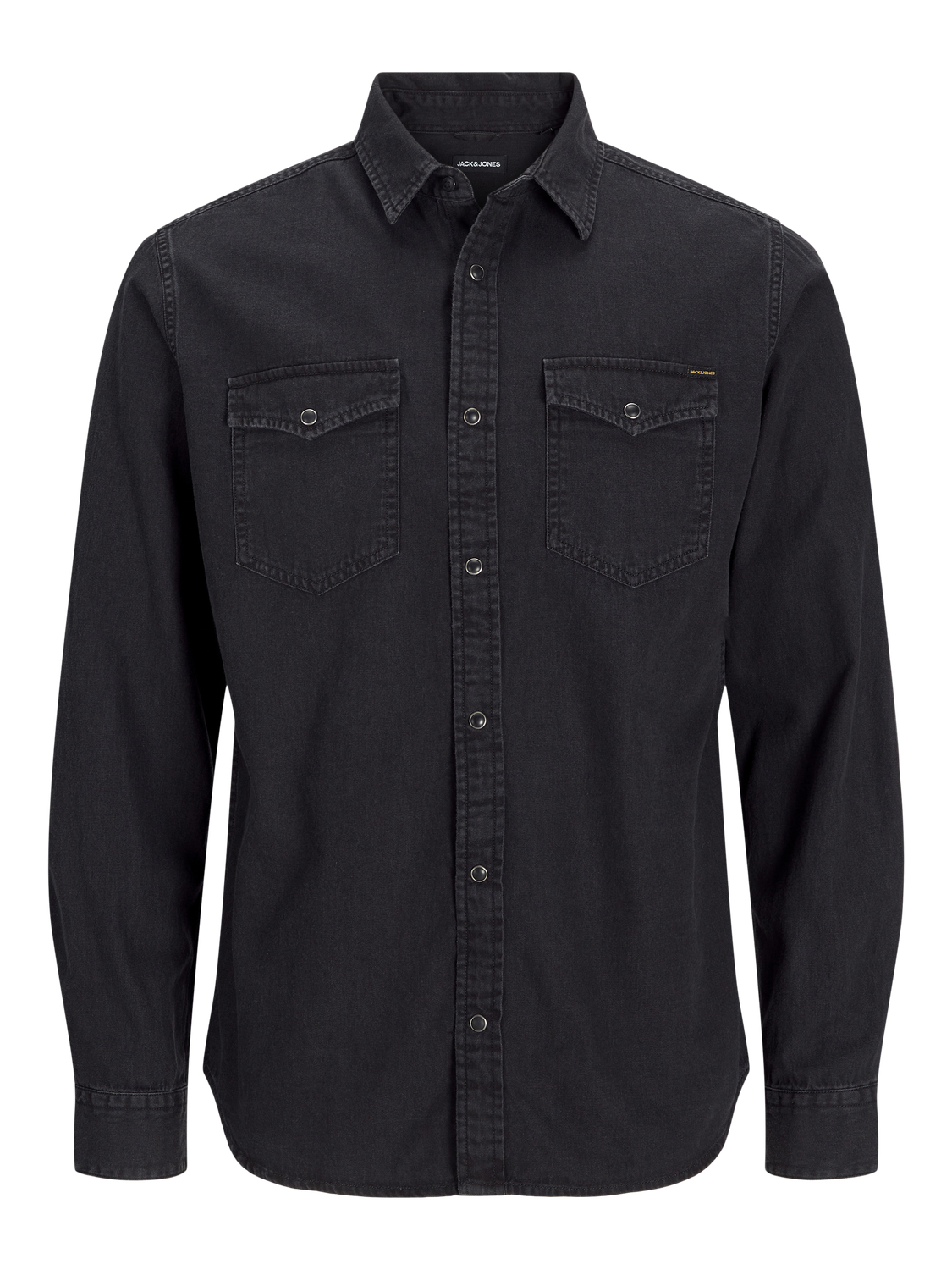 قميص جينز رجالي أسود 