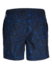 شورت رجالي مطاطي للسباحة – نقشة Snake – منظر جانبي