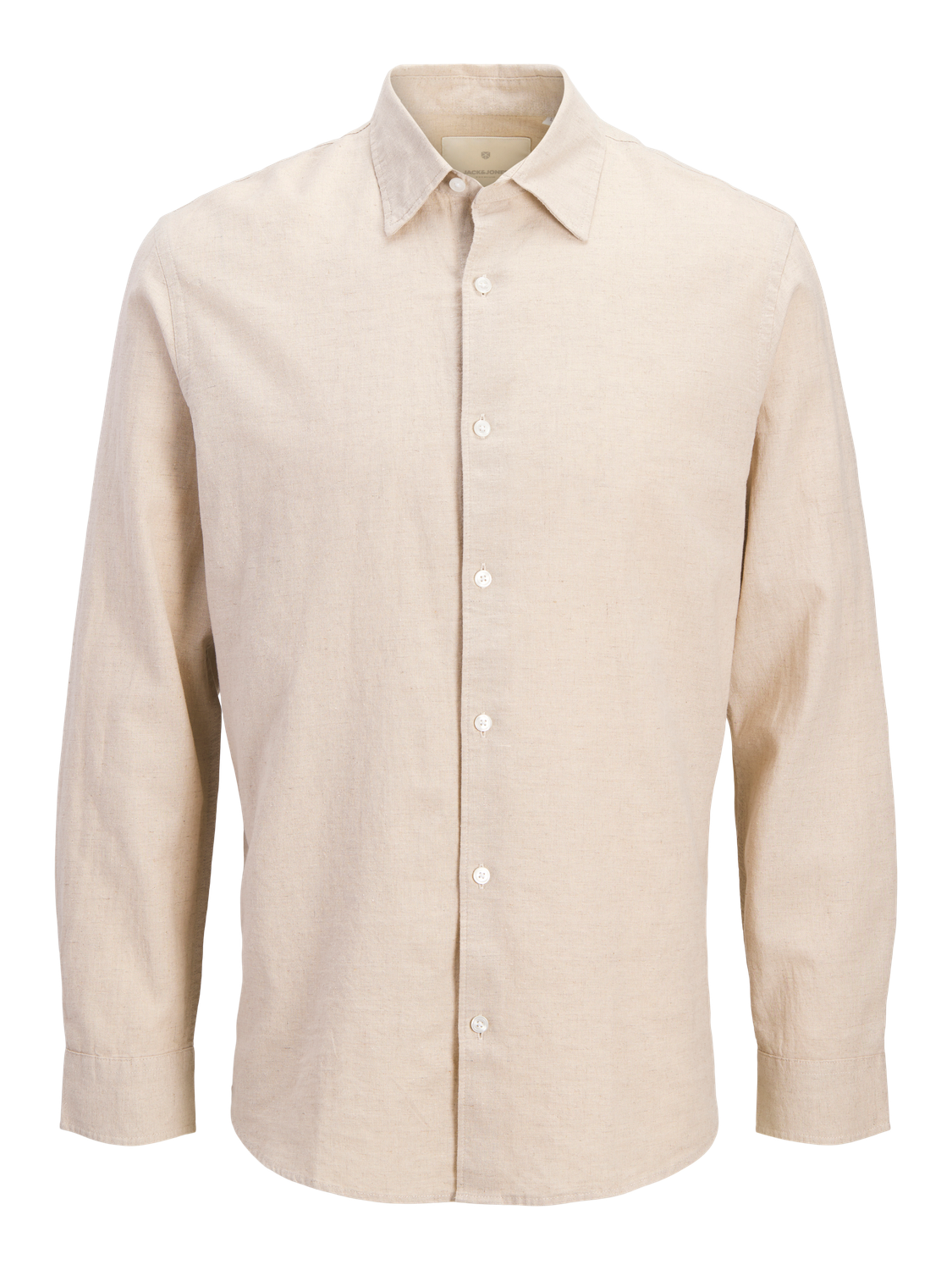 صورة القميص البيج مفرد بدون موديل – من الأمام