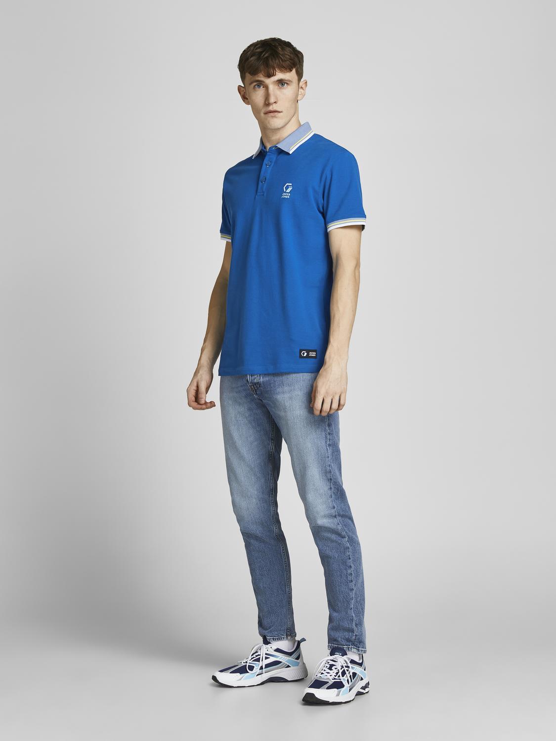 تيشيرت بولو رجالي - أزرق سنوركل